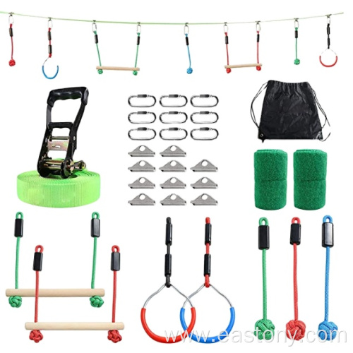 GIBBON Ninja Obstacle Course Line Kit 40ft Slackline